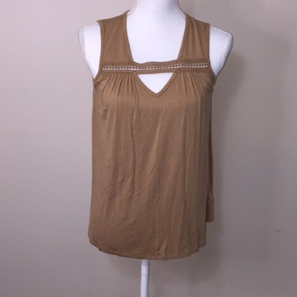 Soul Cake Women’s Tan Tank Top, Small